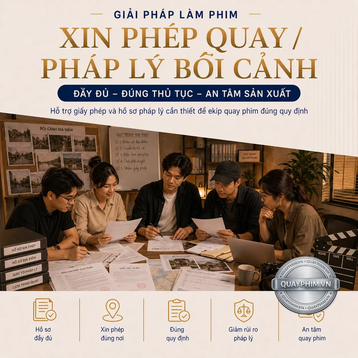 Xin phép quay, pháp lý bối cảnh